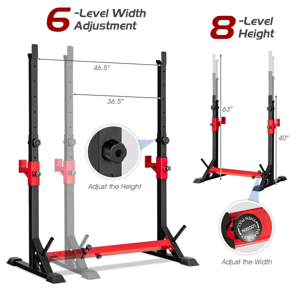 Adjustable Squat Rack Stand for Home Gym Fitness