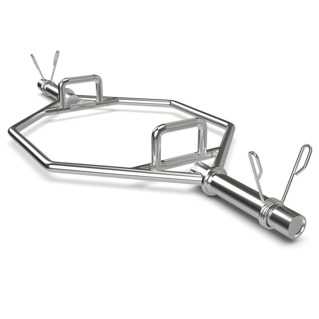 56 Inch Olympic Hexagon Deadlift Trap Bar with Folding Grips Powerlifting
