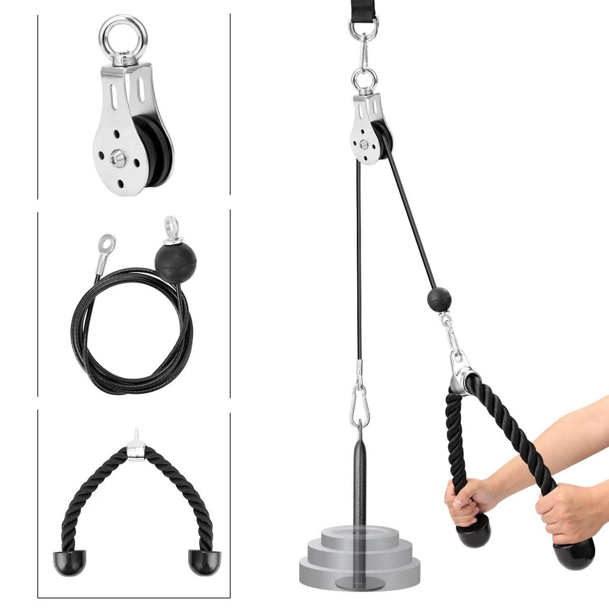 Fitness DIY Pulley Cable Machine 