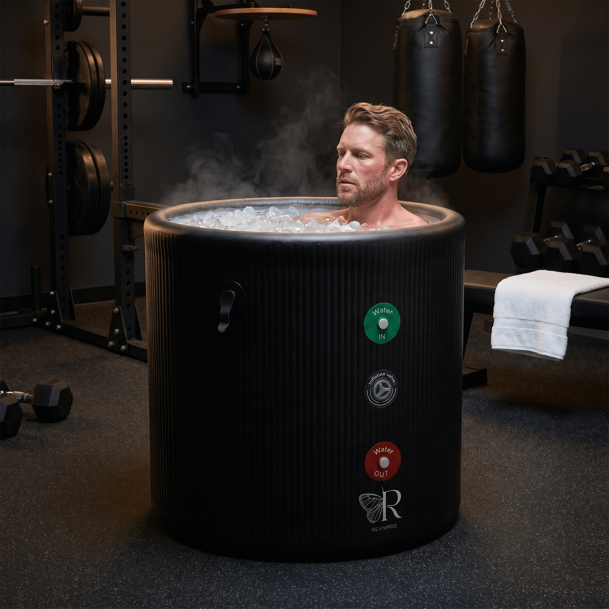 Portable Ice Bath Tub Pro - Water Chiller Compatible Cold Plunge Easy Recovery Solution