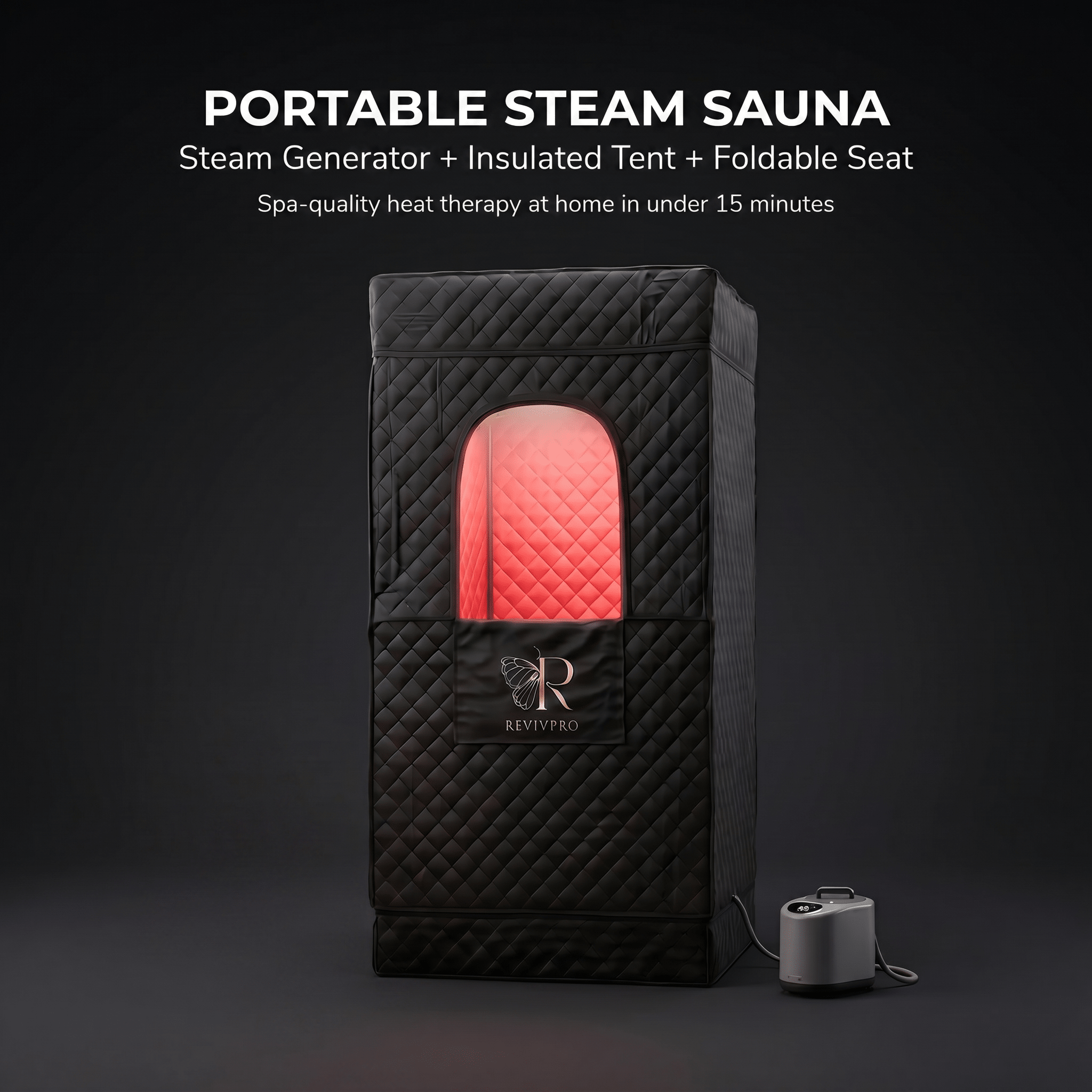 Portable Steam Sauna Box with Steamer